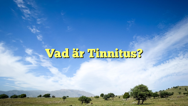 Vad är Tinnitus?