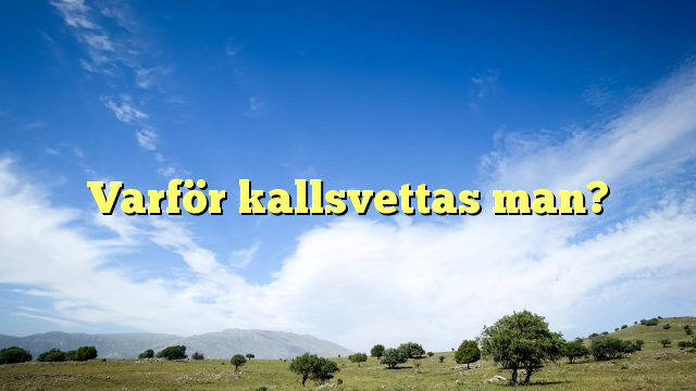 Varför kallsvettas man?